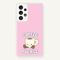 Coffee Please Mug  - Plushy Phone Case for Galaxy A53