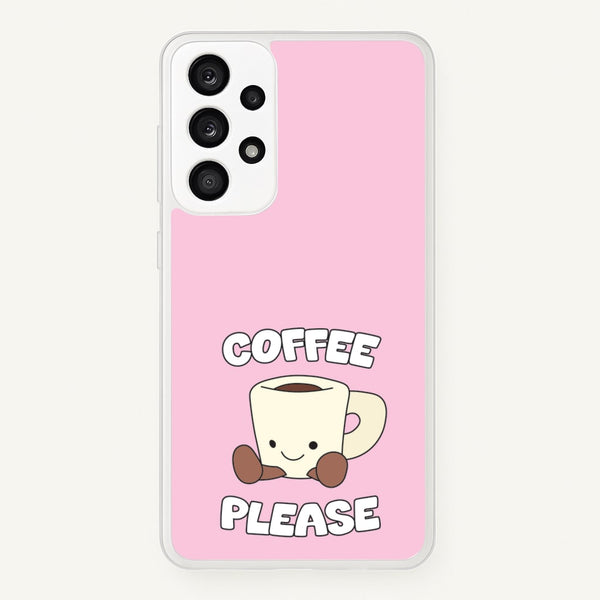 Coffee Please Mug  - Plushy Phone Case for Galaxy A53