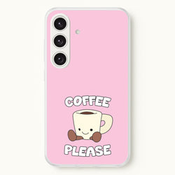 Coffee Please Mug  - Plushy Phone Case for Galaxy S24FE