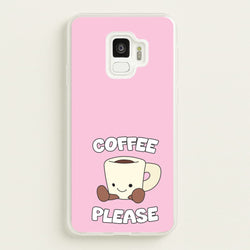 Coffee Please Mug  - Plushy Phone Case for Galaxy S9