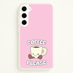 Coffee Please Mug  - Plushy Phone Case for Galaxy S23 Plus