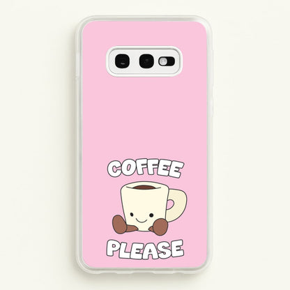 Coffee Please Mug  - Plushy Phone Case for Galaxy S10e
