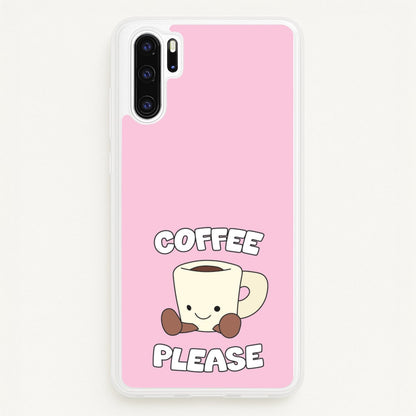 Coffee Please Mug  - Plushy Phone Case for Huawei P30 Pro