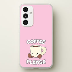 Coffee Please Mug  - Plushy Phone Case for Galaxy A55