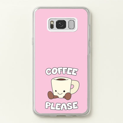 Coffee Please Mug  - Plushy Phone Case for Galaxy S8