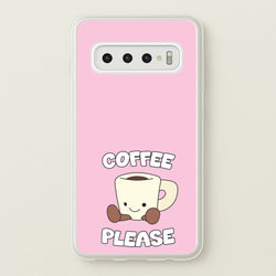 Coffee Please Mug  - Plushy Phone Case for Galaxy S10