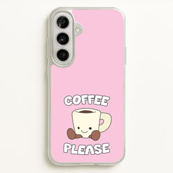 Coffee Please Mug  - Plushy Phone Case for Galaxy A56