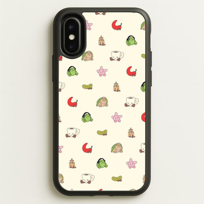 Plushies Pattern  - Plushy Phone Case for iPhone X / XS