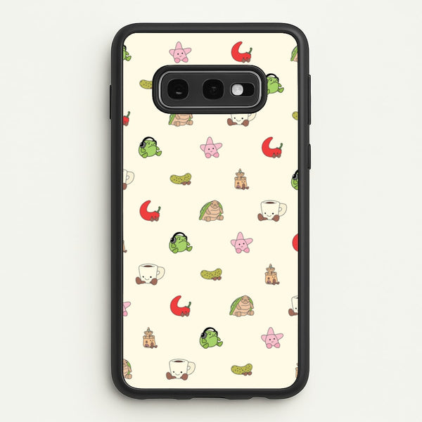 Plushies Pattern  - Plushy Phone Case for Galaxy S10e