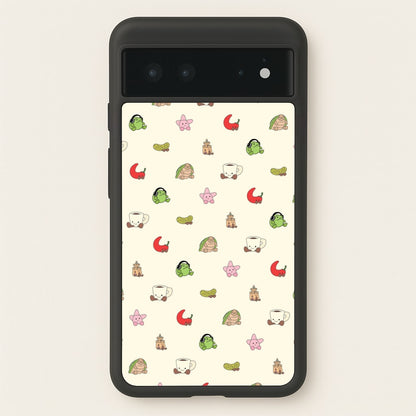 Plushies Pattern  - Plushy Phone Case for Google Pixel 6