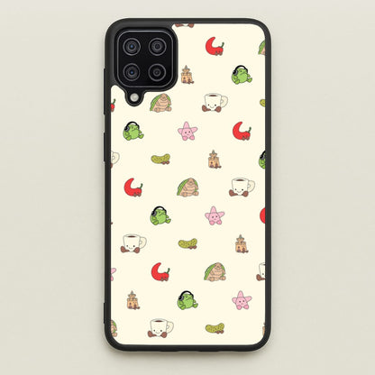 Plushies Pattern  - Plushy Phone Case for Galaxy A12