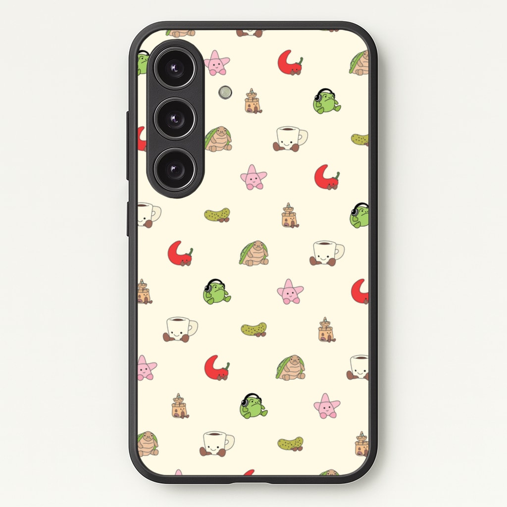 Plushies Pattern  - Plushy Phone Case for Galaxy S24