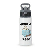 Hot Cocoa Plush Quote Active Water Bottle 1