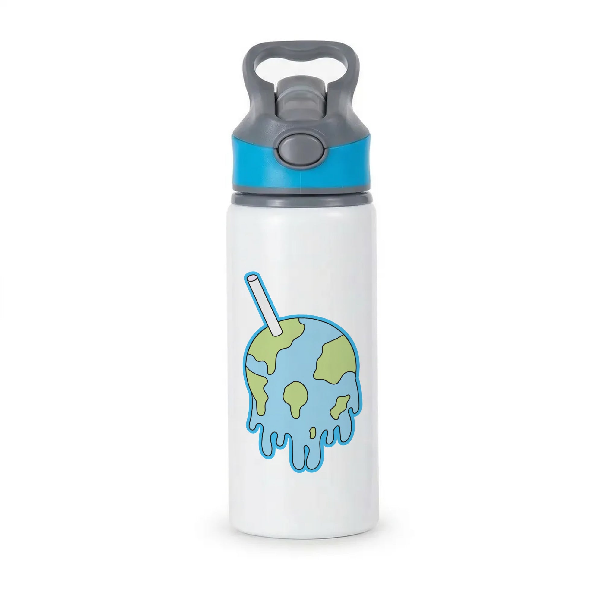 Straw - Juice Active Water Bottle - Blue
