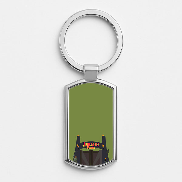 The gate - Dinosaur Park Luxury Keyring