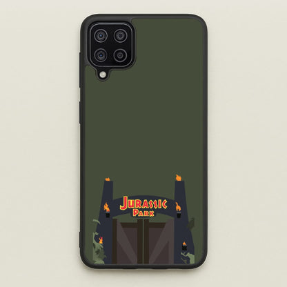 The gate - Dinosaur Park  - Jurassic Park Phone Case for Galaxy A12