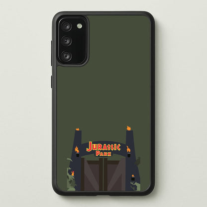 The gate - Dinosaur Park  - Jurassic Park Phone Case for Galaxy A41