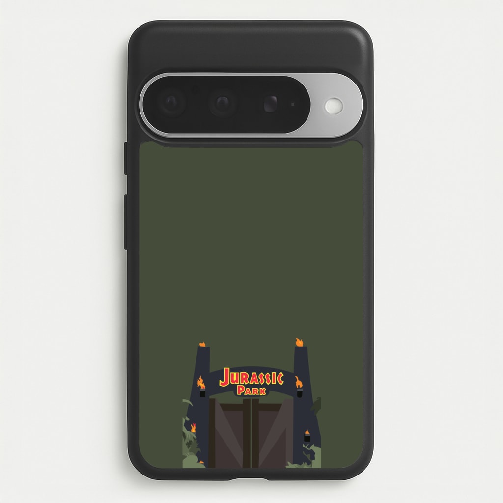 The gate - Dinosaur Park Phone Case for Google Pixel 10 Pro XL