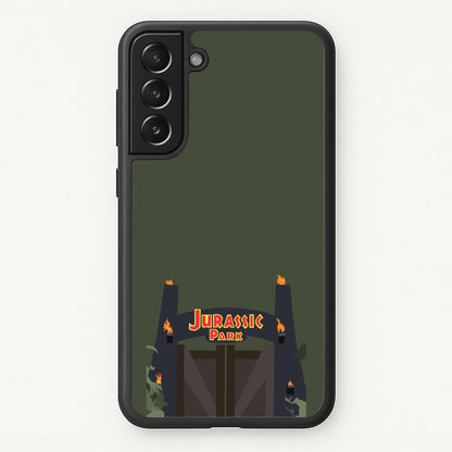 The gate - Dinosaur Park  - Jurassic Park Phone Case for Galaxy S21FE