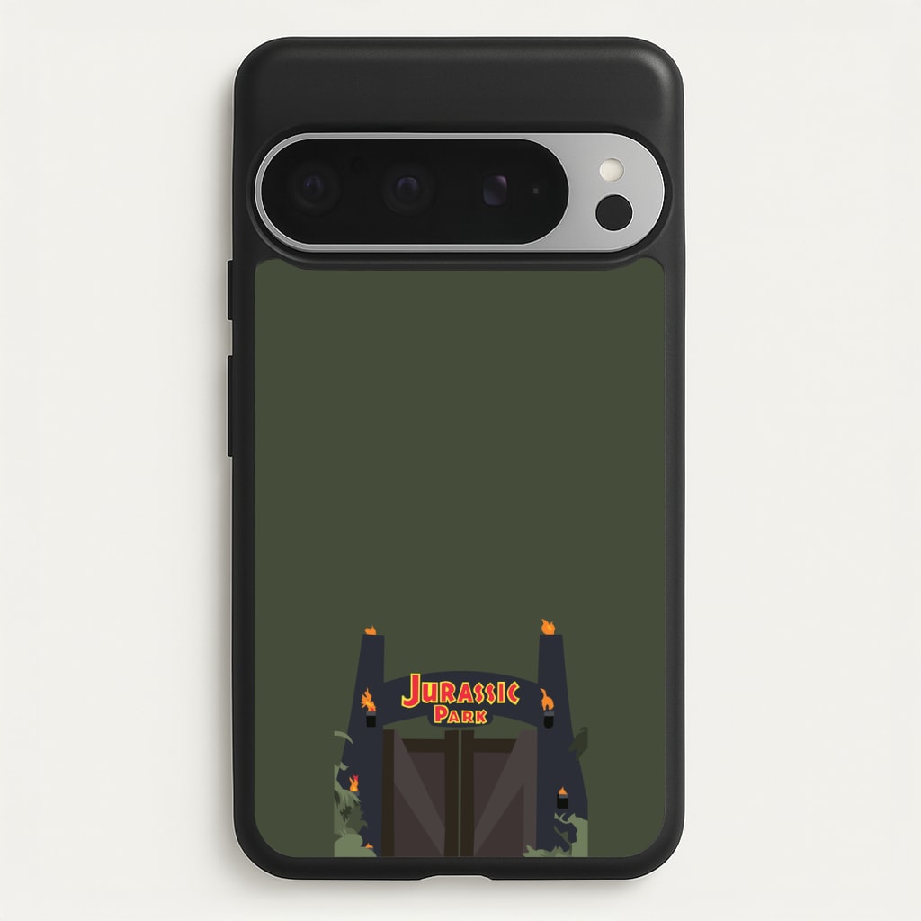 The gate - Dinosaur Park  - Jurassic Park Phone Case for Google Pixel 9 Pro XL