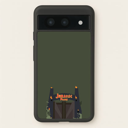 The gate - Dinosaur Park  - Jurassic Park Phone Case for Google Pixel 8a