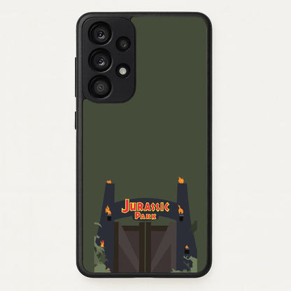 The gate - Dinosaur Park  - Jurassic Park Phone Case for Galaxy A53