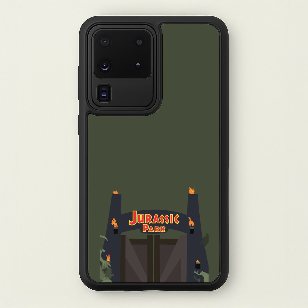 The gate - Dinosaur Park  - Jurassic Park Phone Case for Galaxy S20 Ultra