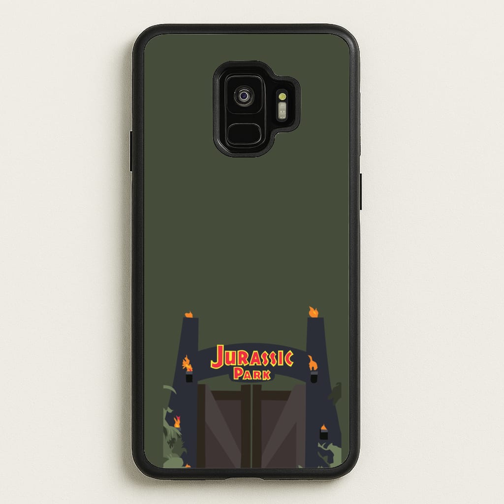 The gate - Dinosaur Park  - Jurassic Park Phone Case for Galaxy S9