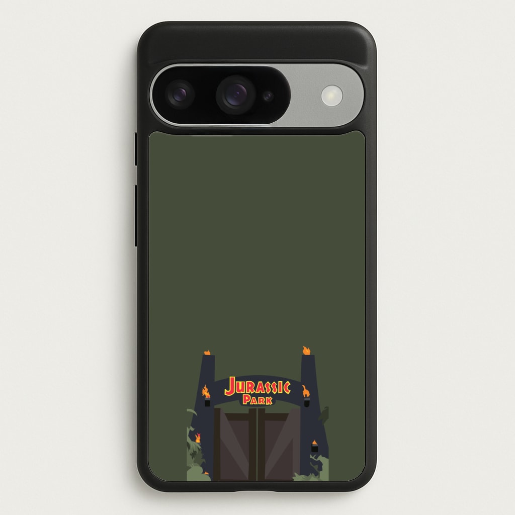 The gate - Dinosaur Park Phone Case for Google Pixel 10 / 10 Pro