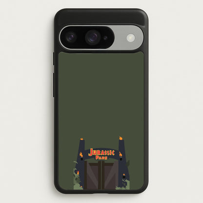 The gate - Dinosaur Park Phone Case for Google Pixel 10 / 10 Pro