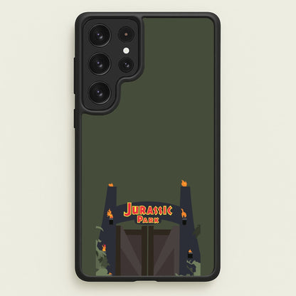 The gate - Dinosaur Park  - Jurassic Park Phone Case for Galaxy S22 Ultra