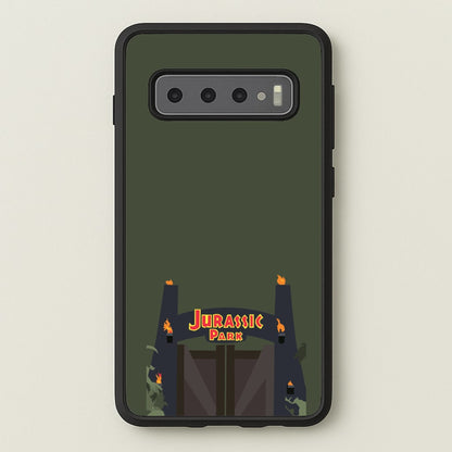 The gate - Dinosaur Park  - Jurassic Park Phone Case for Galaxy S10 Plus