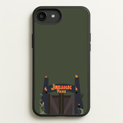 The gate - Dinosaur Park  - Jurassic Park Phone Case for iPhone 6 Plus / 7 Plus / 8 Plus