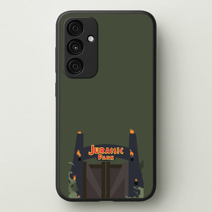 The gate - Dinosaur Park  - Jurassic Park Phone Case for Galaxy A55