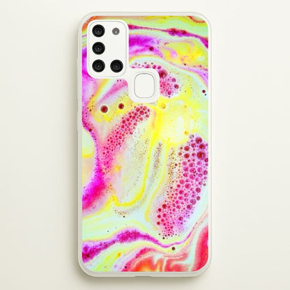 Super Colourful Bath Bomb Pattern  -  Phone Case for Galaxy A21s