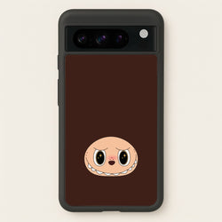 Cute Brown Monster Face  - Plushy Phone Case for Google Pixel 8 Pro