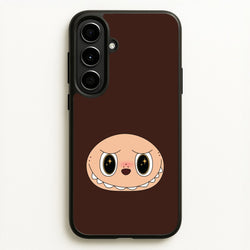 Cute Brown Monster Face  - Plushy Phone Case for Galaxy A56