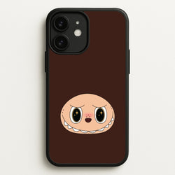 Cute Brown Monster Face  - Plushy Phone Case for iPhone 11