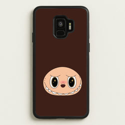 Cute Brown Monster Face  - Plushy Phone Case for Galaxy S9