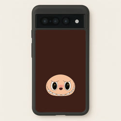 Cute Brown Monster Face  - Plushy Phone Case for Google Pixel 7 Pro