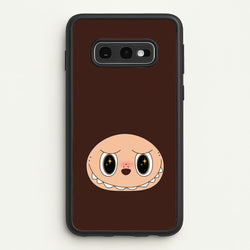 Cute Brown Monster Face  - Plushy Phone Case for Galaxy S10e