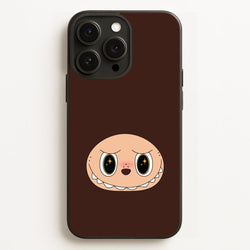 Cute Brown Monster Face  - Plushy Phone Case for iPhone 12 Pro Max