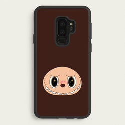Cute Brown Monster Face  - Plushy Phone Case for Galaxy S9 Plus