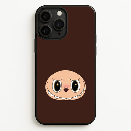 Cute Brown Monster Face  - Plushy Phone Case for iPhone 11 Pro Max