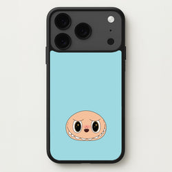 Cute Blue Monster Face Phone Case for iPhone 17 Pro Max