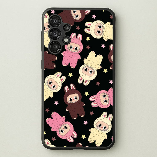 Cute Monsters And Stars Pattern  - Plushy Phone Case for Galaxy A13