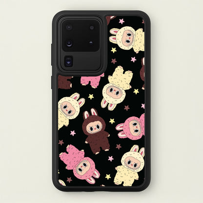 Cute Monsters And Stars Pattern  - Plushy Phone Case for Galaxy S20 Ultra