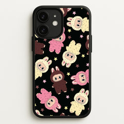 Cute Monsters And Stars Pattern  - Plushy Phone Case for iPhone 11