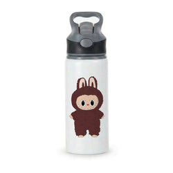 Cute Brown Monster Active Water Bottle - Black