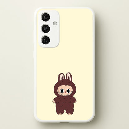 Cute Brown Monster  - Plushy Phone Case for Galaxy A35